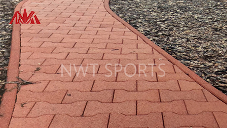 RUBBER FLOORING TILES PROYEK FOR park trail