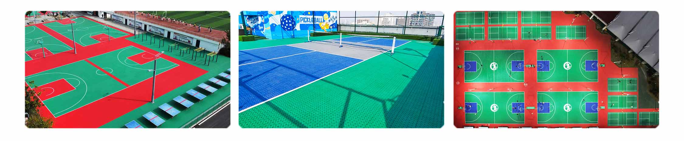 snap together pickleball court application